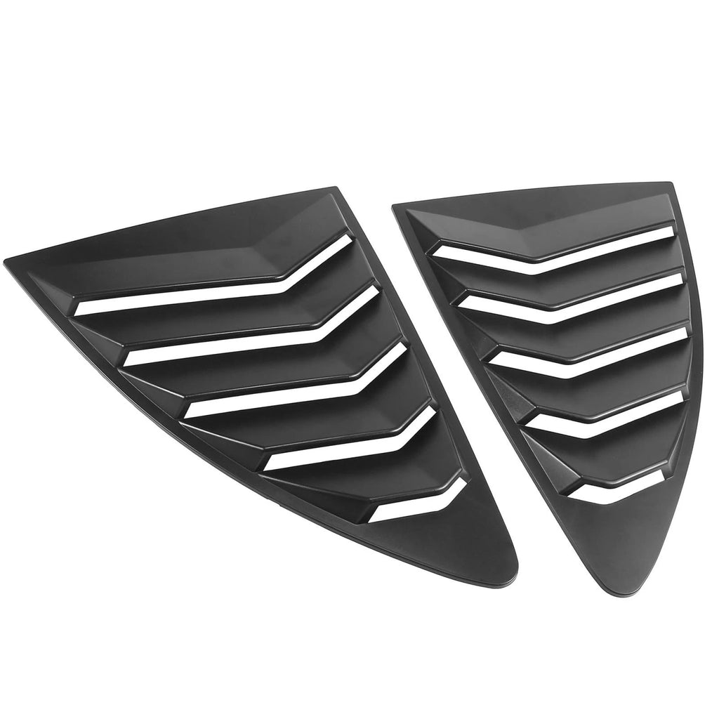 1 Pair Rear Side Window Louvers Cover for Toyota 86 (2013–2021) Matte Black
