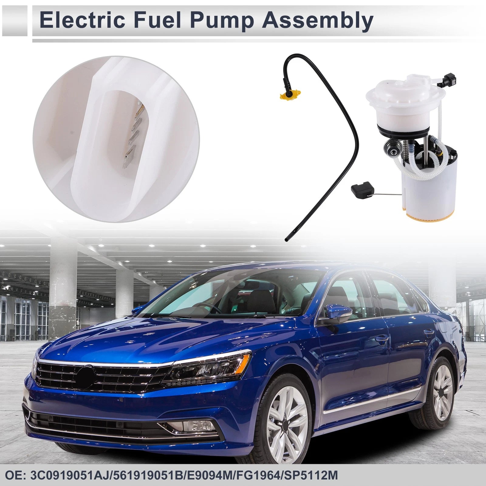 Fuel Pump Assembly for Volkswagen Passat 1.8L A/T R-Line Sedan (2016) No. 3C0919051AJ