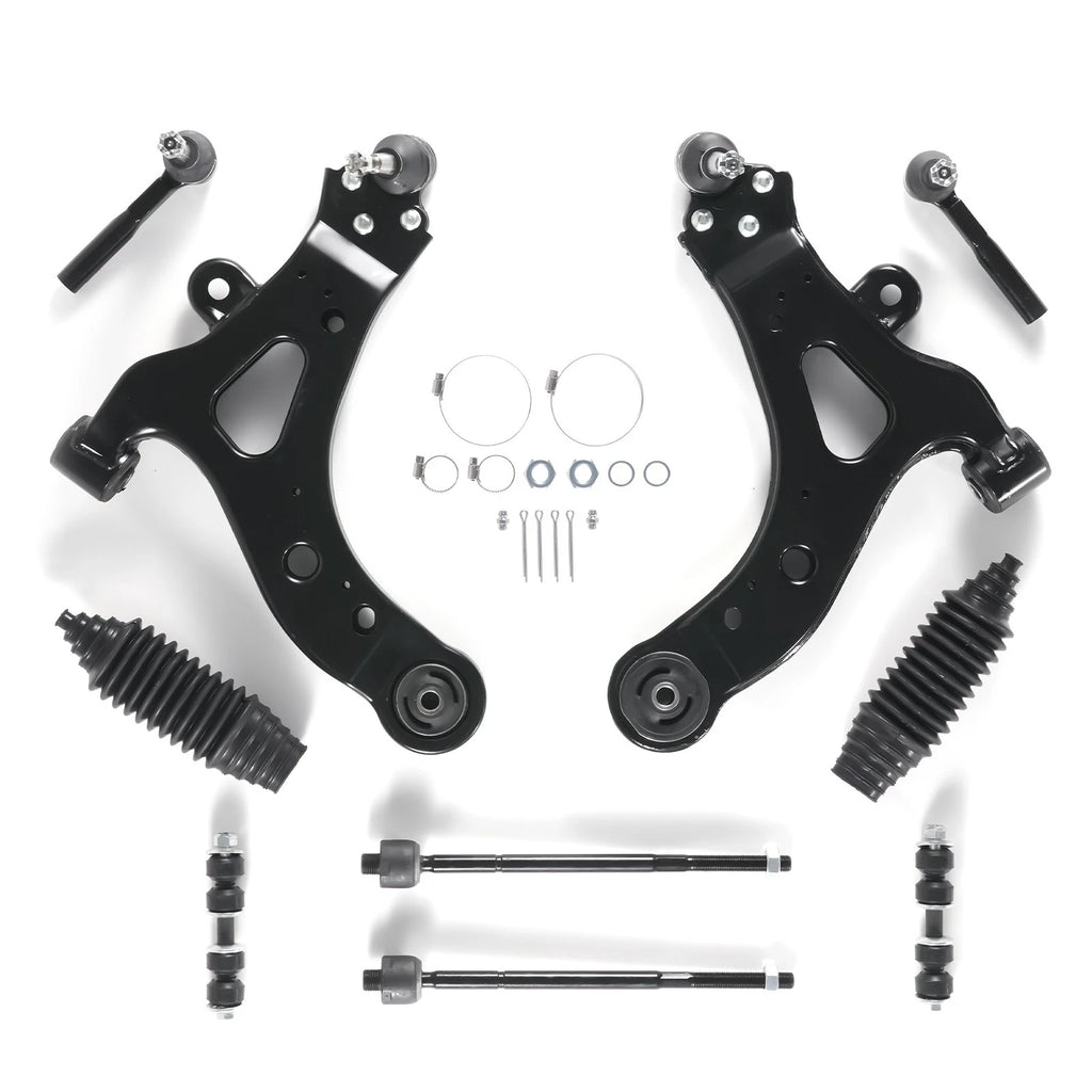 Set of 2 Front Lower Control Arms Sway Bar Links for Buick Rendezvous (2002–2007)