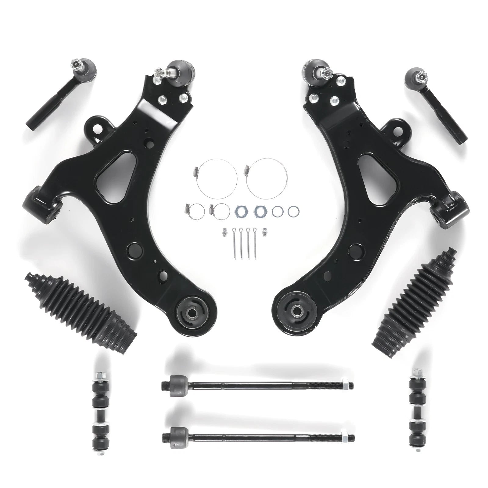 Set of 2 Front Lower Control Arms Sway Bar Links for Buick Rendezvous (2002–2007)