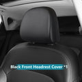 Set of 2 Elastic PU Leather Car Headrest Covers for Universal Fit (2010–2023)