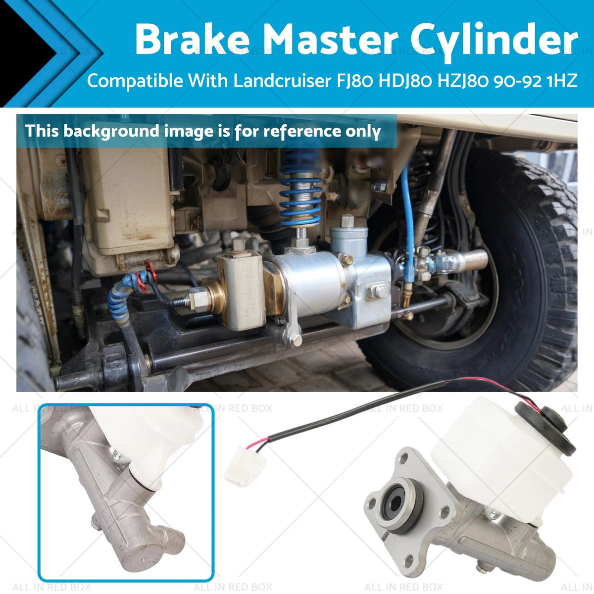 Brake Master Cylinder for Toyota Landcruiser FJ80R HDJ80R HZJ80R (1990–1992)