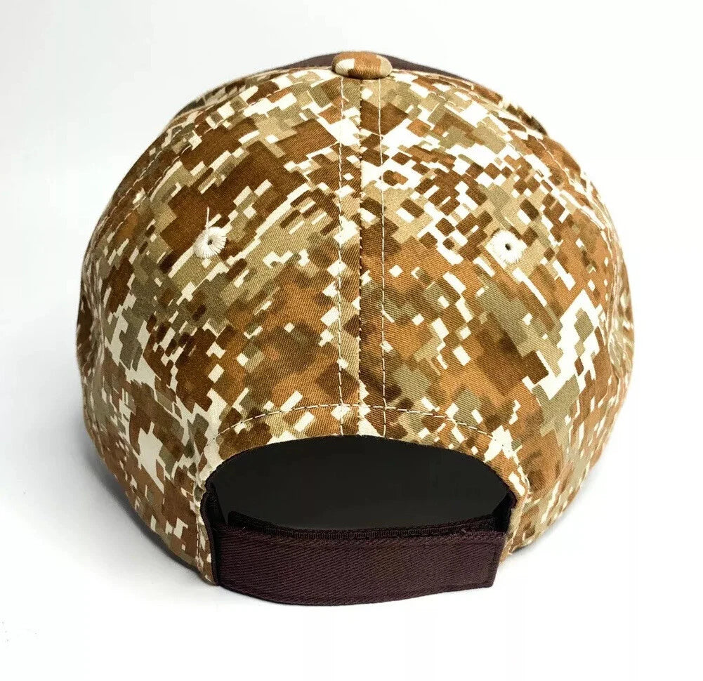 Hat Cap with Ford Script Emblem and American Flag for Ford (Tan)