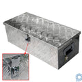 30" x 13" x 10" Silver Aluminum Tool Box for Flatbed Pickup 