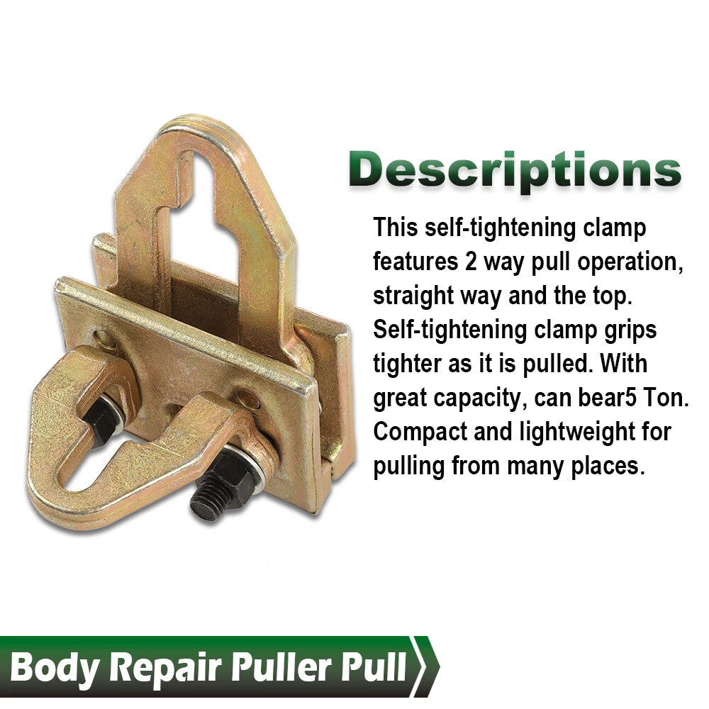 Set of 2 Self-Tightening Frame Pull Back Clamps for Auto Body Repair