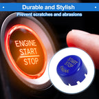 Push Start Button Cover for BMW (Compatible, 2.5cm, Blue)