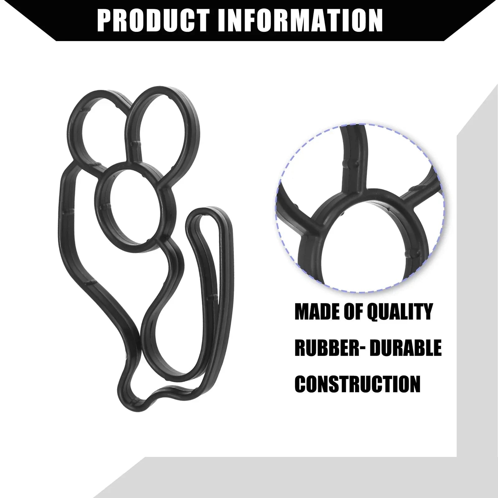 1 Set Oil Cooler Gasket for BMW 328d Oil Filter Adapter Gasket