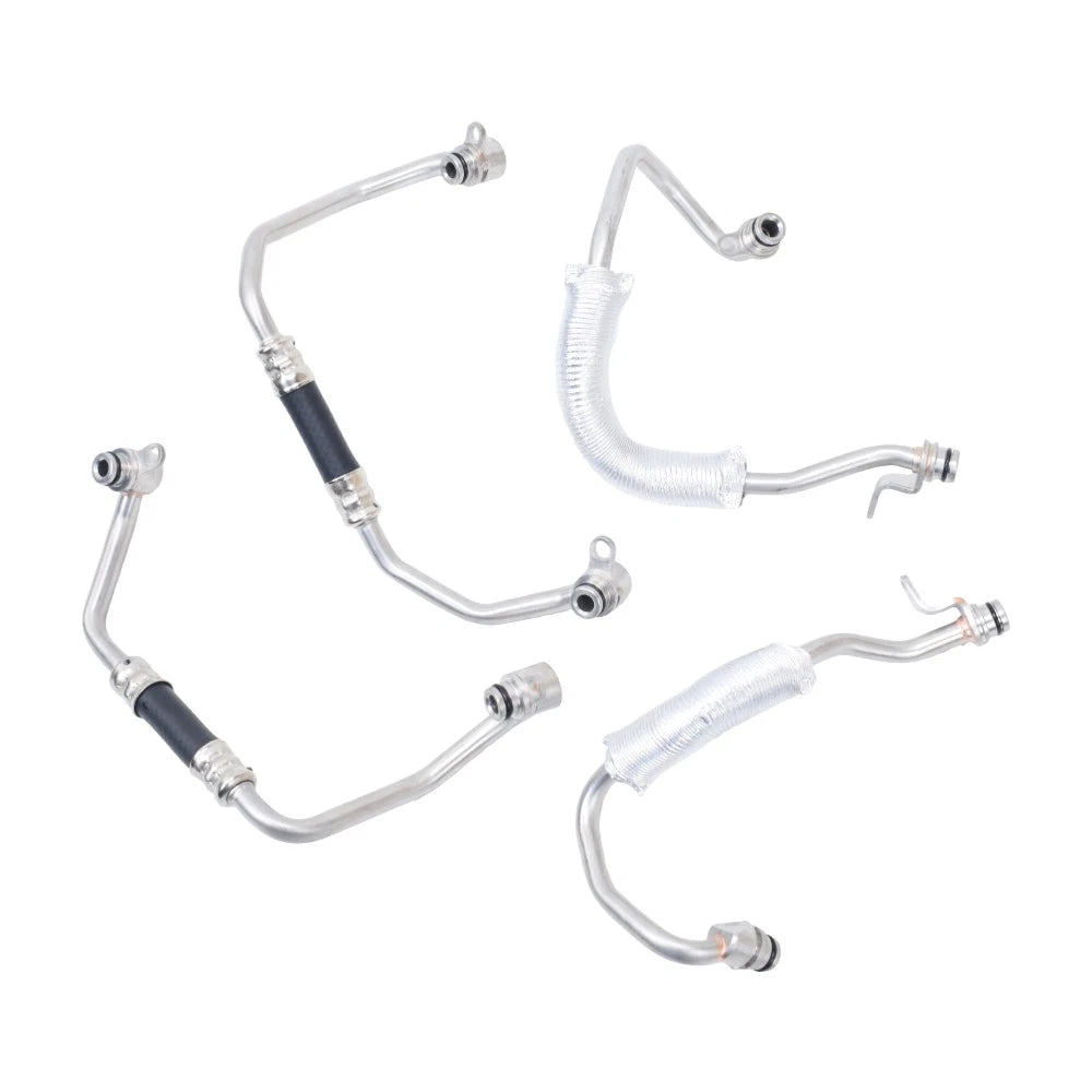 4X Turbo Charger Coolant Hose Line Kit for BMW 335i xDrive 335is 335xi