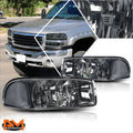 Left Side Headlight for Chevy Trax (2015–2016) Chrome Housing Amber Corner