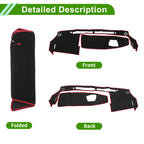 Dashboard Cover for Suzuki WagonR MH35S/MH55S (2013–2021) Black Red Anti-Slip