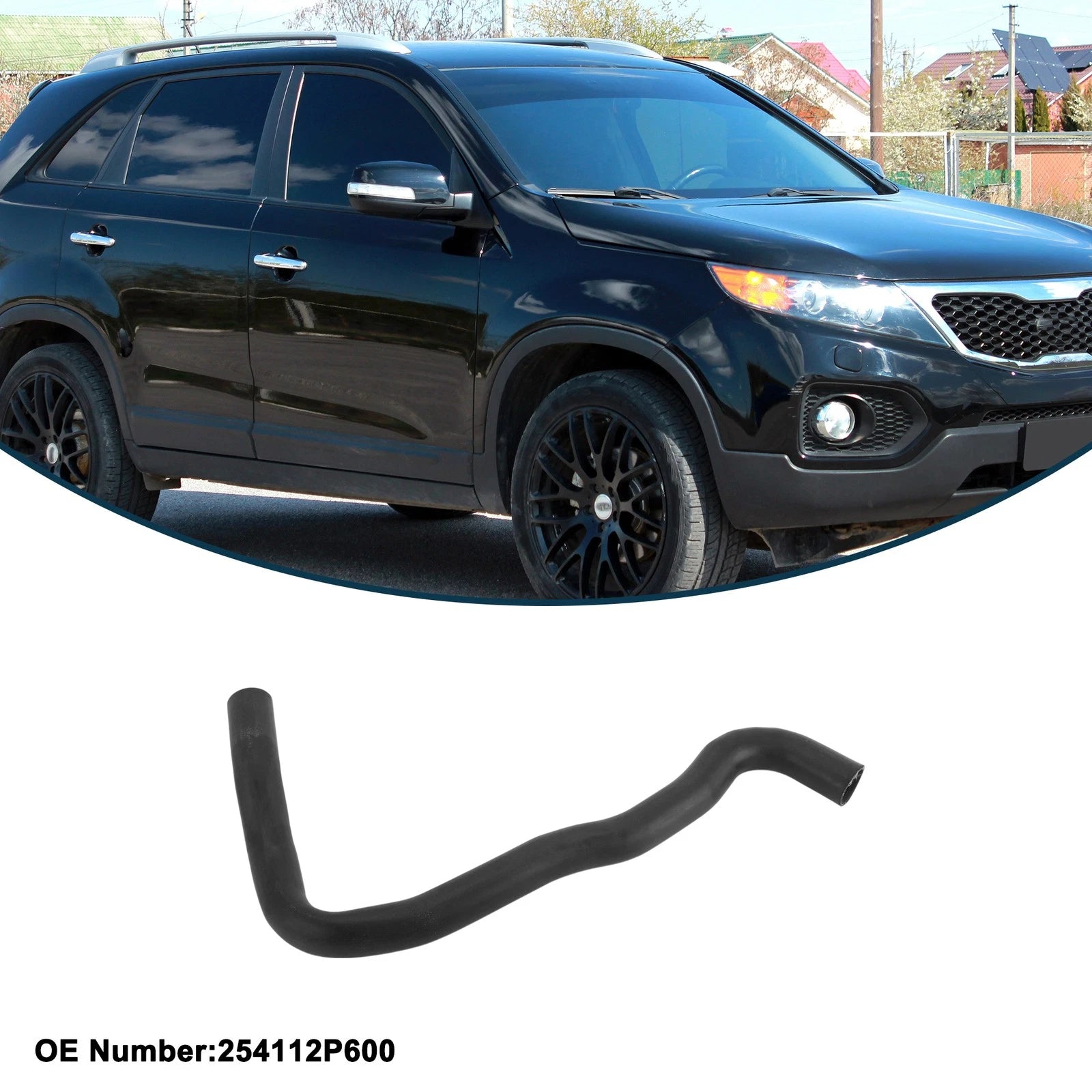Radiator Hose No. 254112P600 for Kia Sorento (2012–2015) Rubber