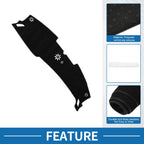 Dashboard Cover Mat for Hyundai Sonata (2024) - Sun Protector Pad Black