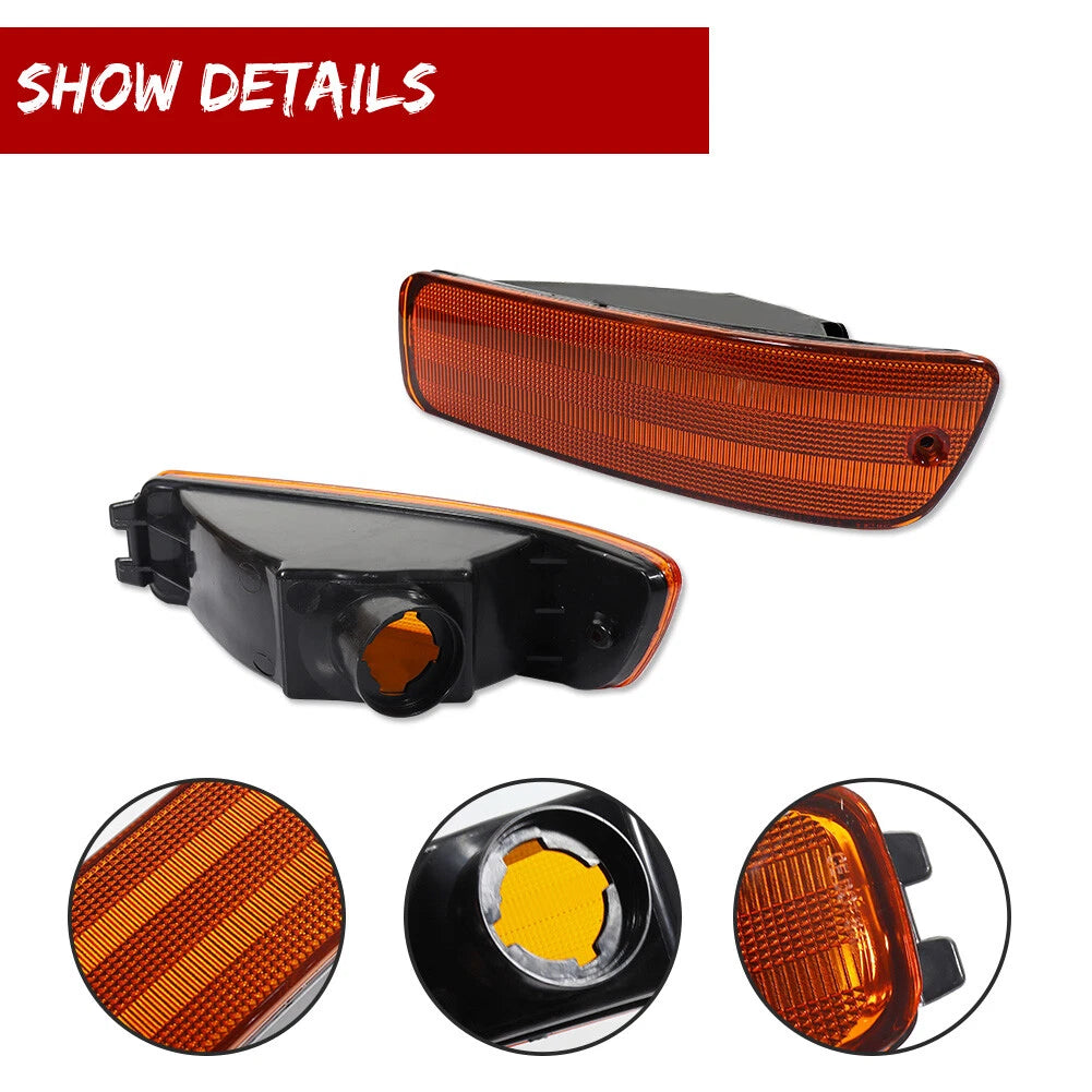 Amber Front Bumper Turn Signal Lights for Acura Integra (1992–1993)