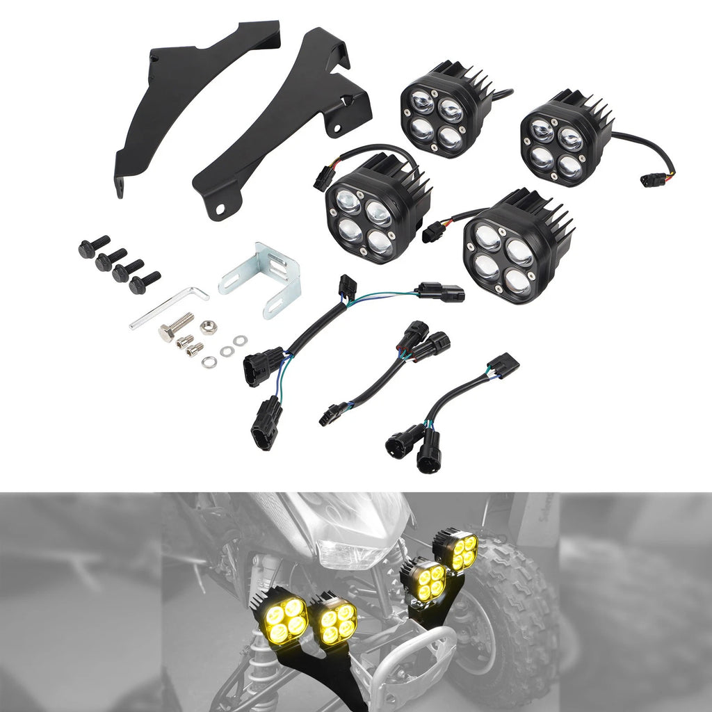 4X LED Work Light Fog Lamp for Honda TRX450ER (2006–2014)