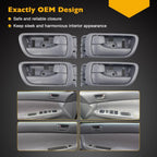 4X Grey Interior Door Handle Set for Toyota Camry (2002–2006)
