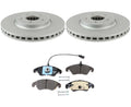 Front Brake Kit 320mm Disc Rotors & Pads for Audi S4 S5 A4 A5 Q5 (2010–2020)