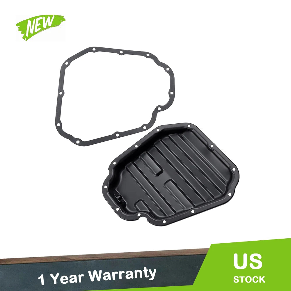 Black Engine Oil Pan w/ Gasket for Nissan Altima (2009–2013) 11110-JA01E