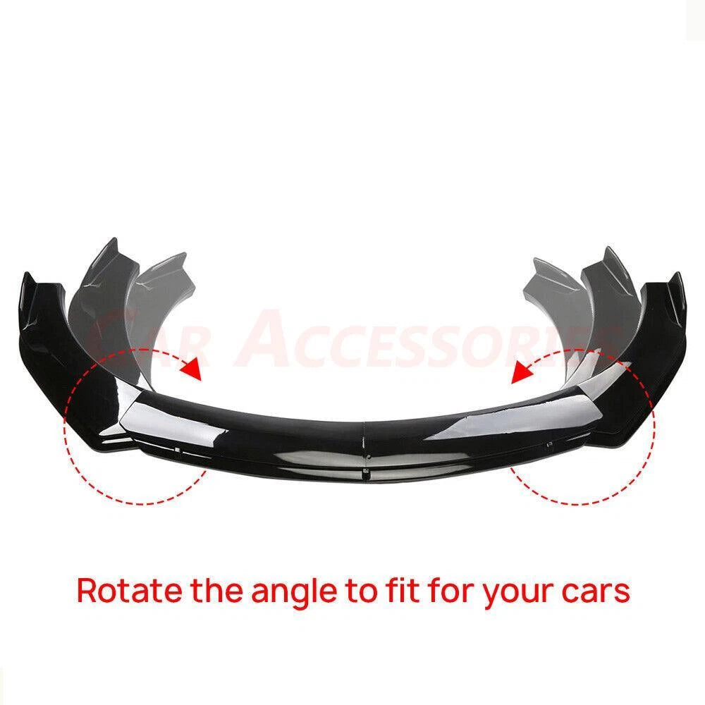 Front Bumper Lip Splitter Spoiler Body Kit for BMW