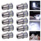 10x 50SMD LED Tail Turn Signal Light for BA15S (1156)