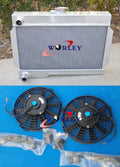 Aluminum Radiator + Fans for Rover MG MGB GT Coupe Convertible (1.8L)