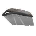 Black Saddlebag Lid Covers for Harley Touring Road King Street Glide (14-23)