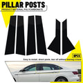 Set of 6 Glossy Black Door Trim Covers for VW Jetta MK7 (2019–2021)