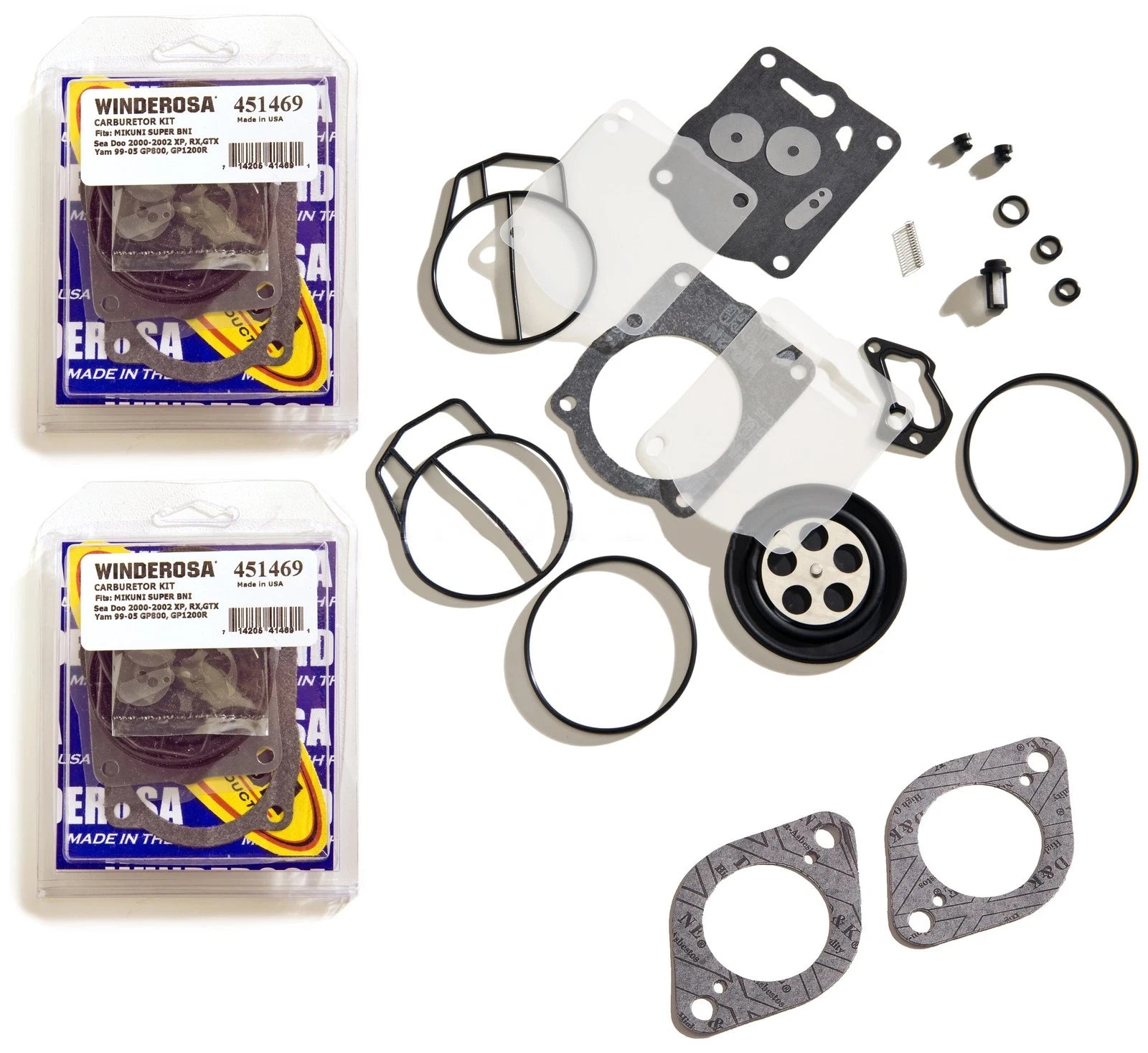 Carburetor Rebuild Kit & Base Gaskets for Sea Doo 947 951 (1997–2002)