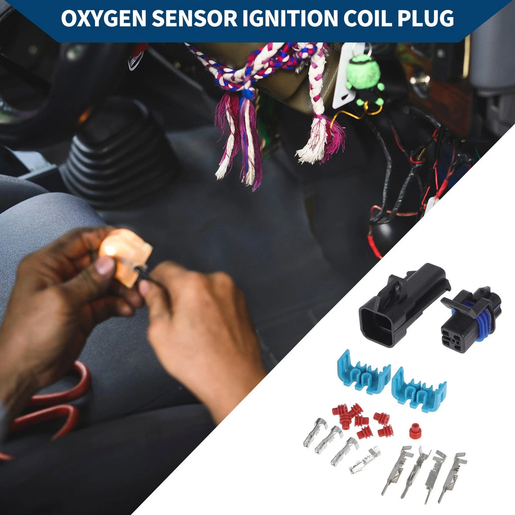 Set of 4 Oxygen Sensor Ignition Coil Plugs for Chevy 
