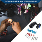 Set of 4 Oxygen Sensor Ignition Coil Plugs for Chevy 