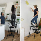 2X Step Folding Portable Ladder with Anti-Slip Pedal