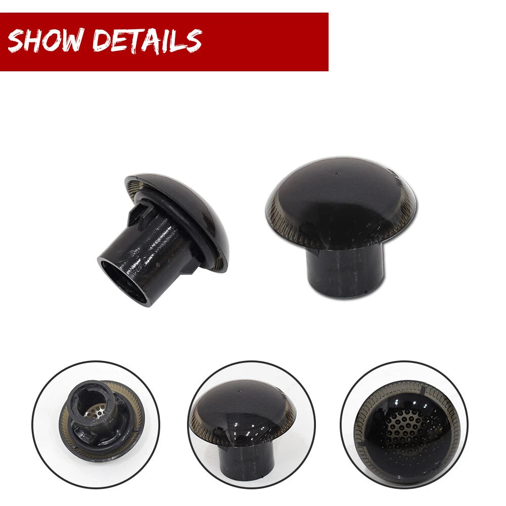 2X Smoked Side Fender Marker Lights for Ford Transit Connect (2010–2021)