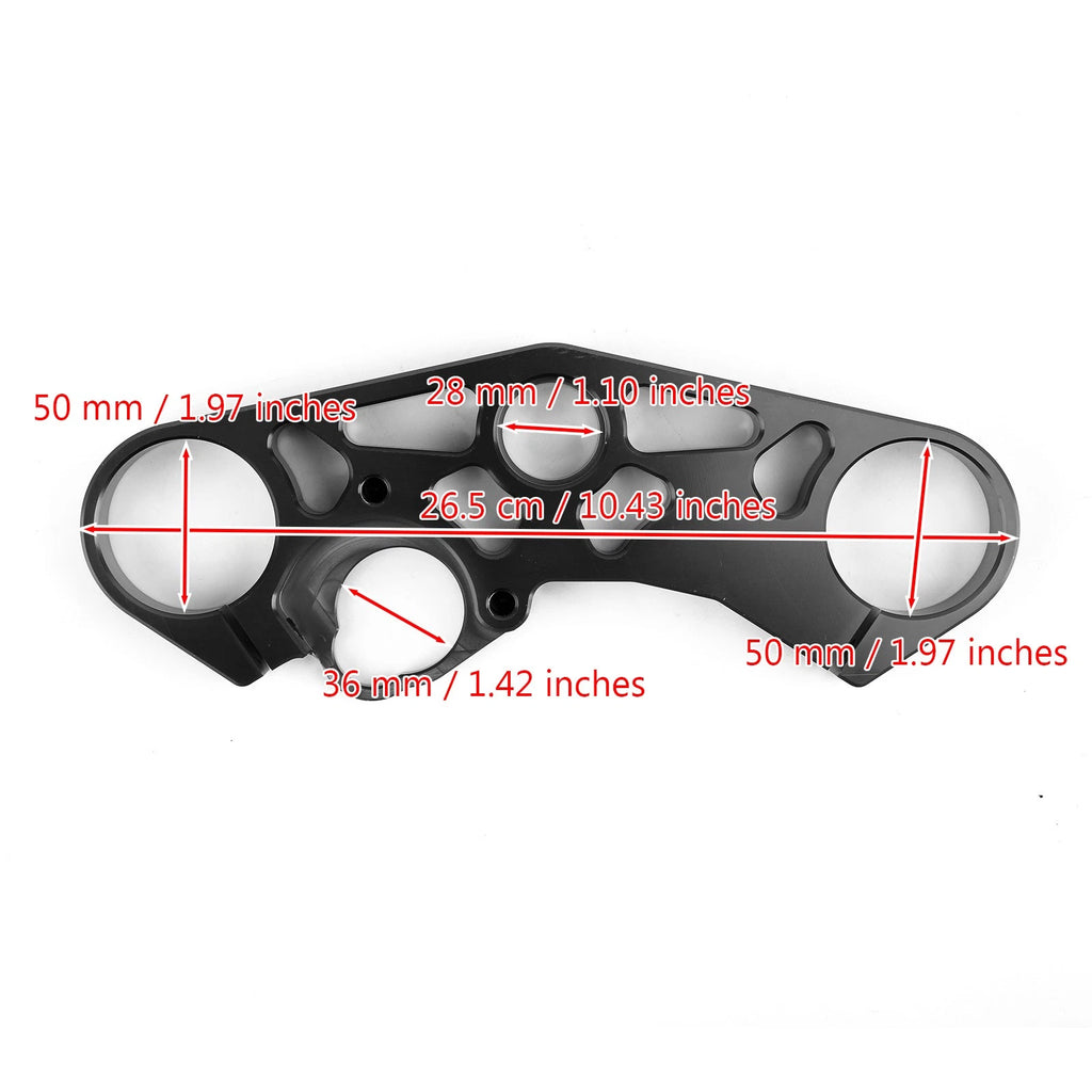 Lowering Triple Tree Front Upper Top Clamp for Suzuki GSXR 600 750 1000 (2001–2023)