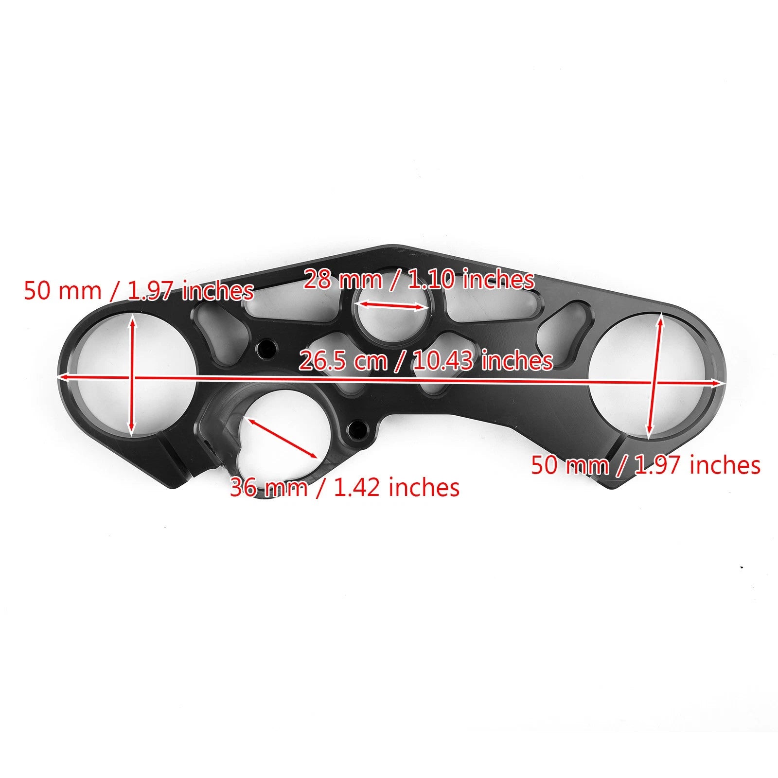 Lowering Triple Tree Front Upper Top Clamp for Suzuki GSXR 600 750 1000 (2001–2023)