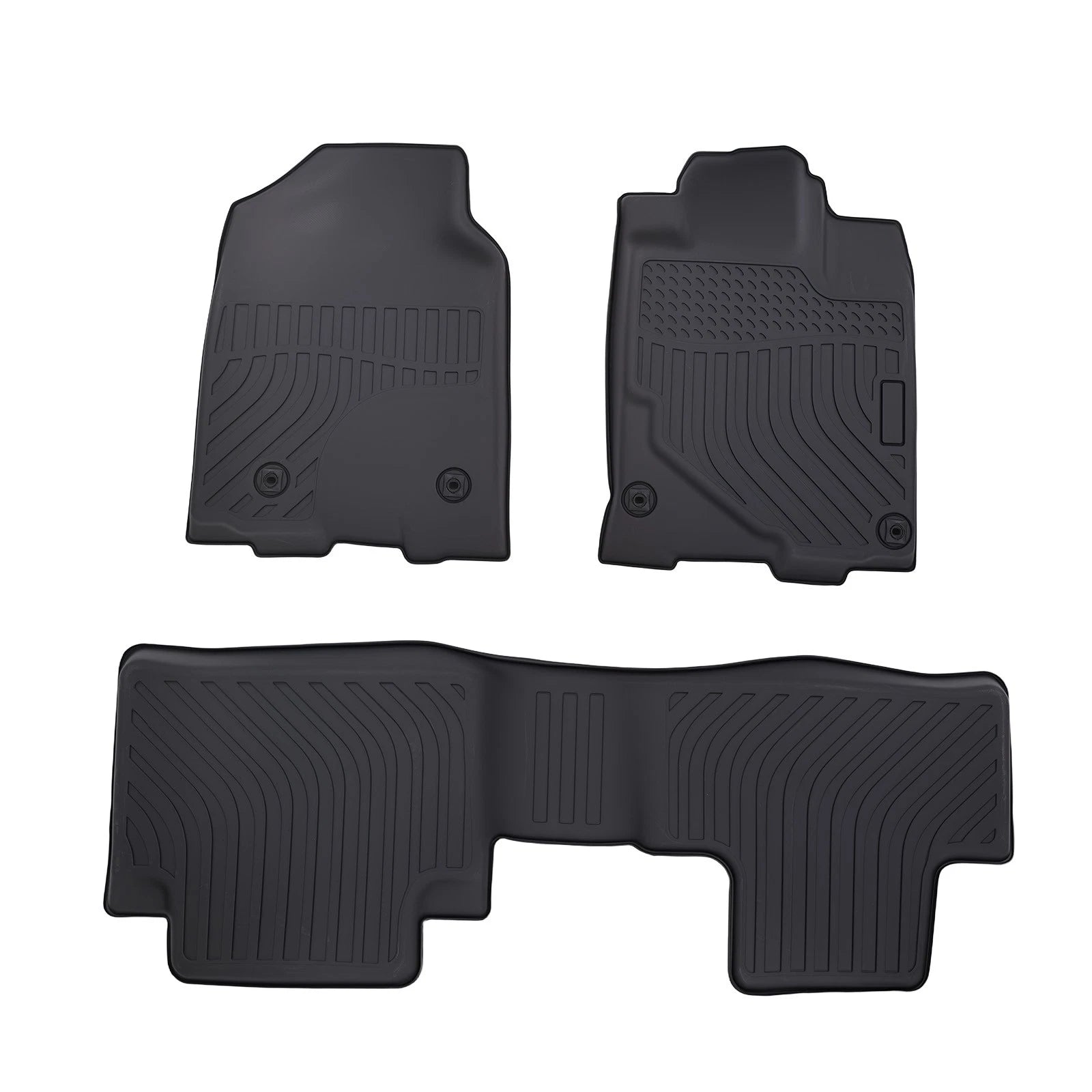 Set of 4 Black TPE Waterproof Anti-Slip Floor Mats for Acura RDX (2013–2018)