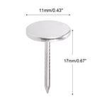 100pcs Flat Head Upholstery Nails Tacks for Various Applications