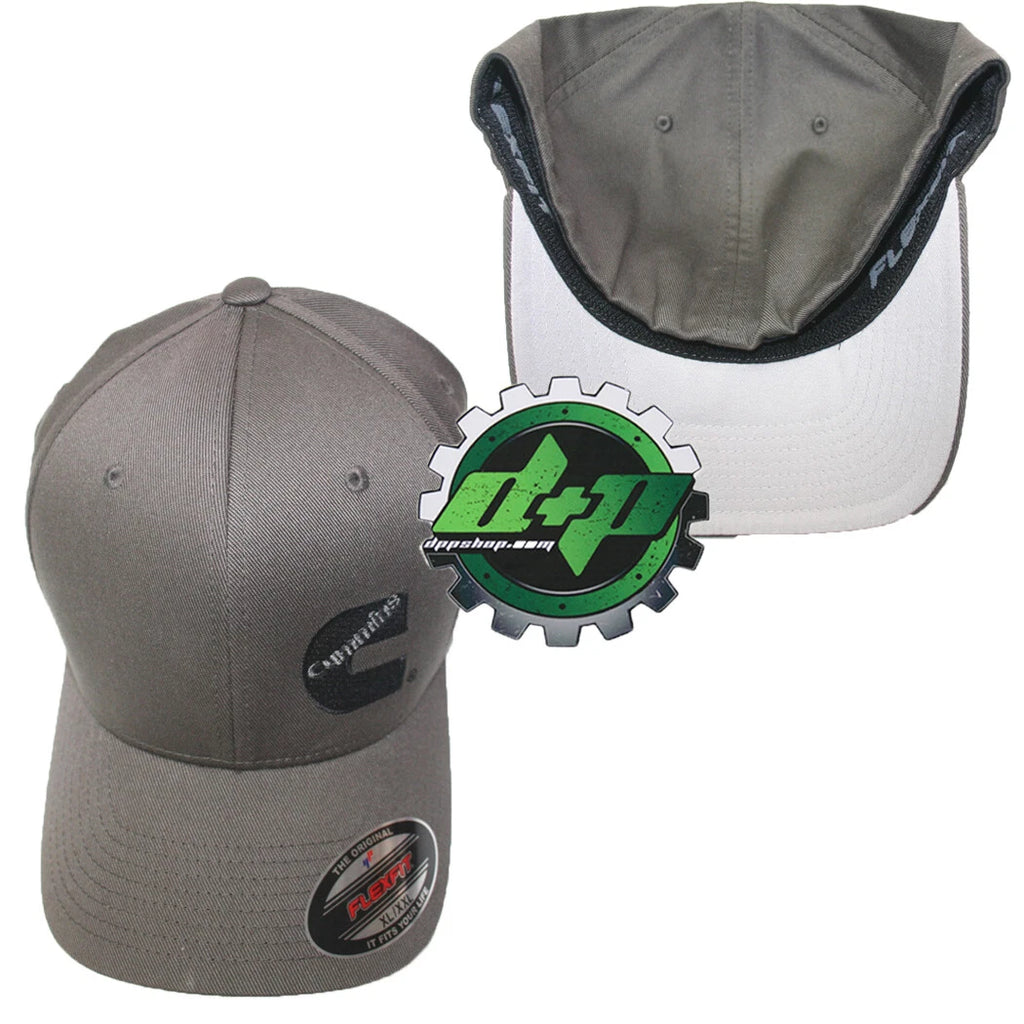 Cummins Flex Fit Hat Cap L/XL Dark Gray for Automotive Use