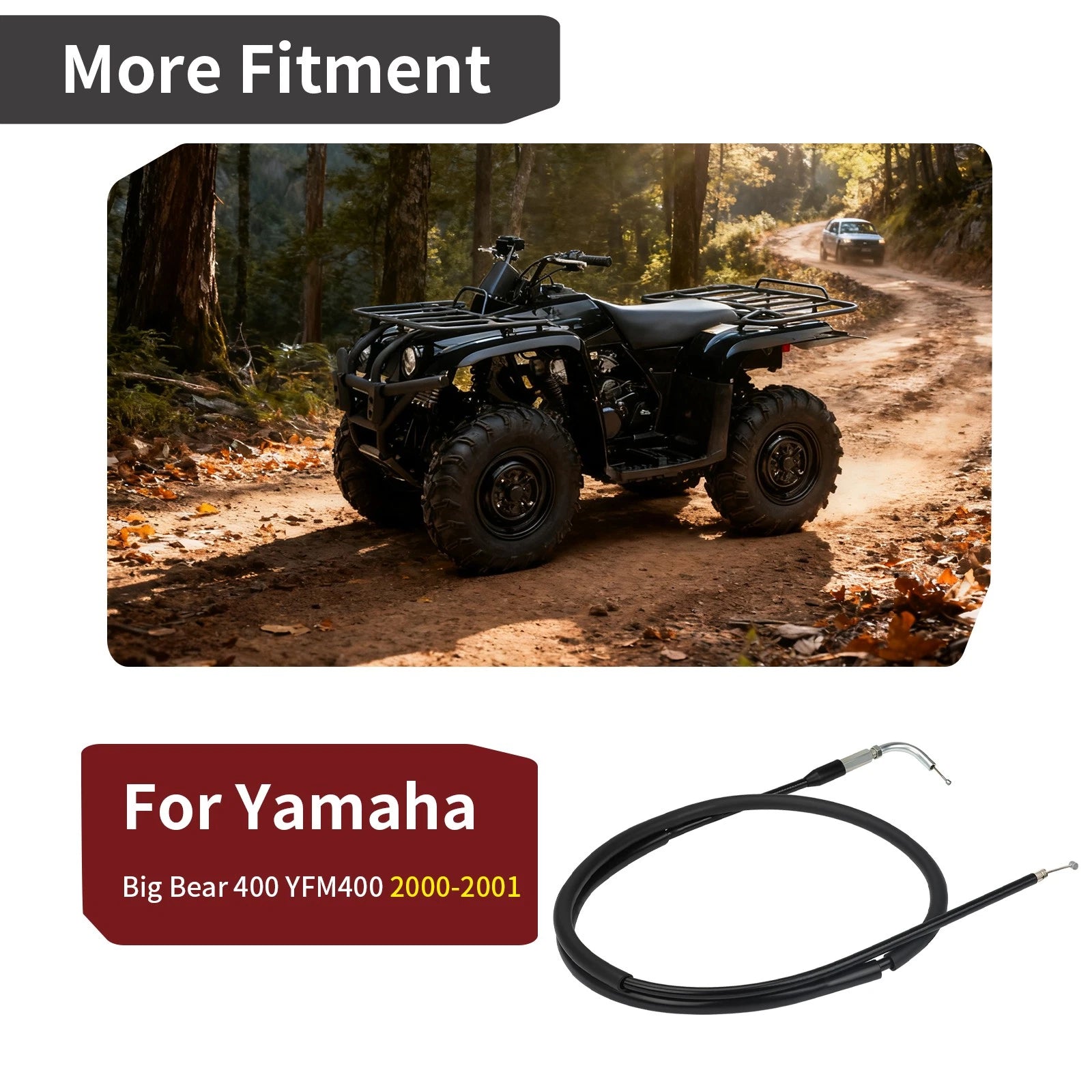 Choke Starter Cable for Yamaha Big Bear 400 YFM400 (2000-2001)