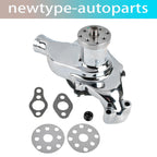 High Volume Short Water Pump for SBC Small Block Chevy 283 305 350 (1960–1995) Chrome