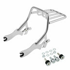 Chrome Sissy Bar Backrest Luggage Rack Docking Kit for Harley Softail (2018–2025)