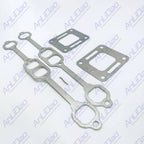 Set of 2 Manifold & Riser Elbow Gaskets for Mercruiser 5.7L 350 (27-33395, 27-863724)