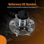 Front Driver Wheel Hub for Lexus LS460 (2007–2017) 513313 HA590270 5-Bolt
