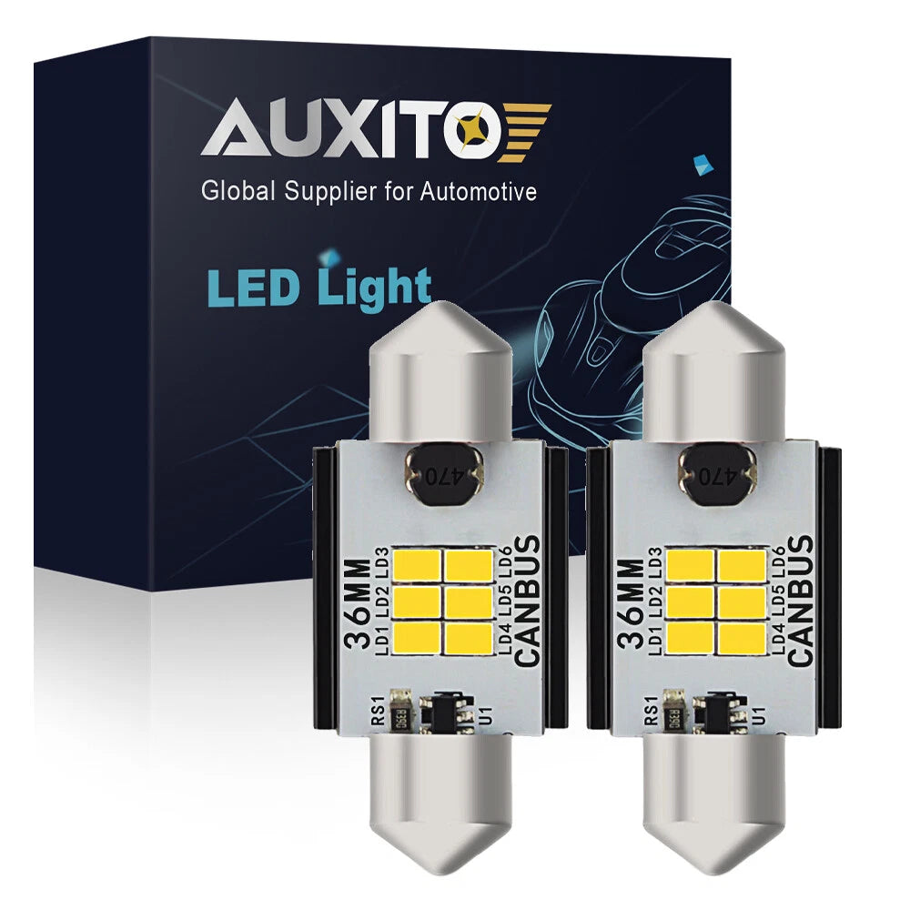 2X LED Dome Map Marker License Plate Light for (6411 6413 DE3425)