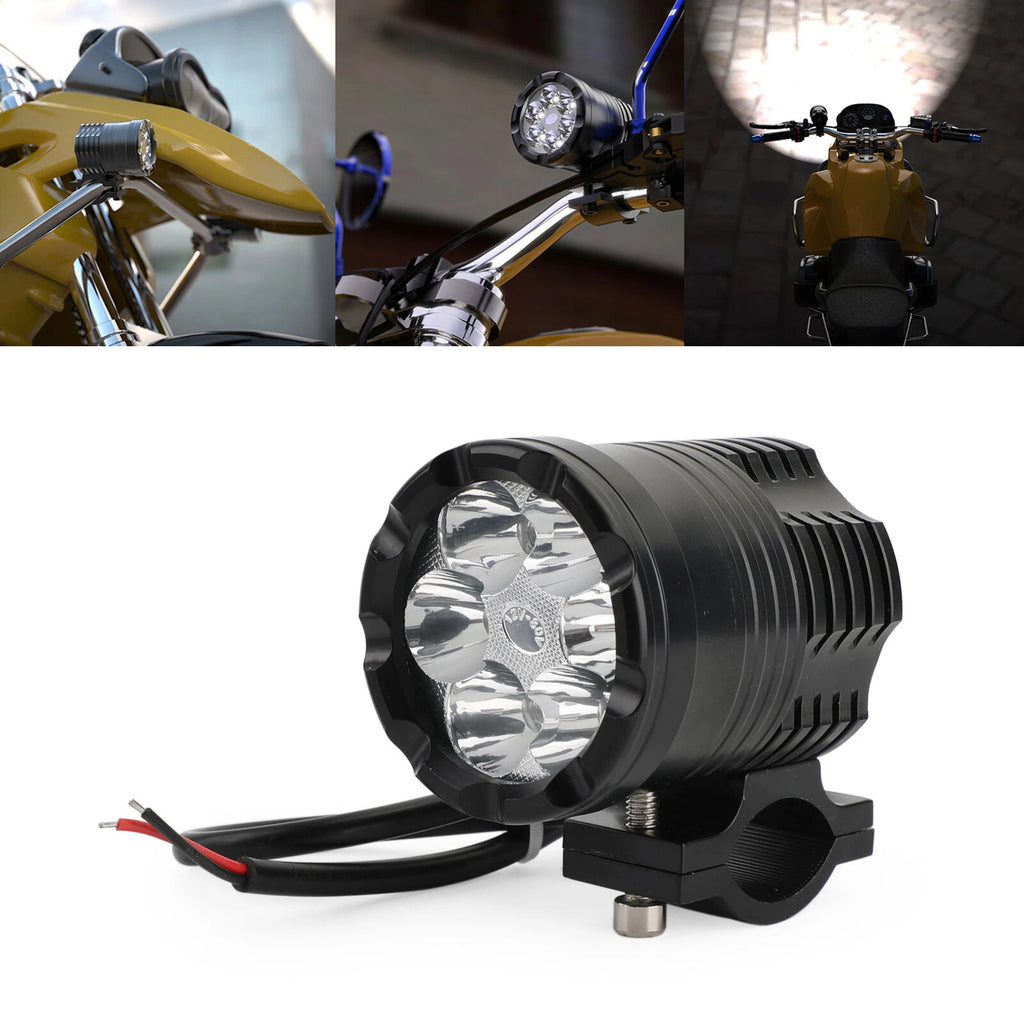 6 LED Front Headlight for Motorcycle/Bicycle (12V-80V)