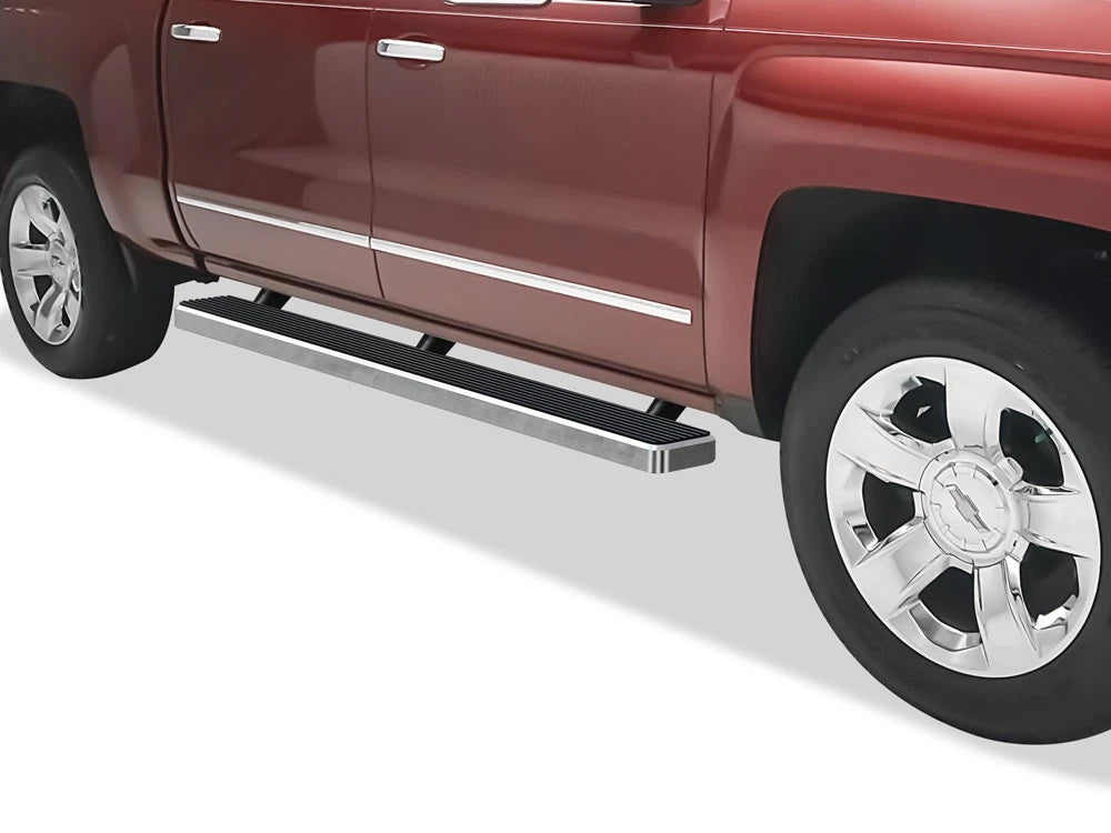 5-Inch Running Boards for Chevy Silverado GMC Sierra Crew Cab (2001–2013)