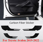 4 x Door Anti Kick Pad Panel for Toyota Avalon (2019–2022)