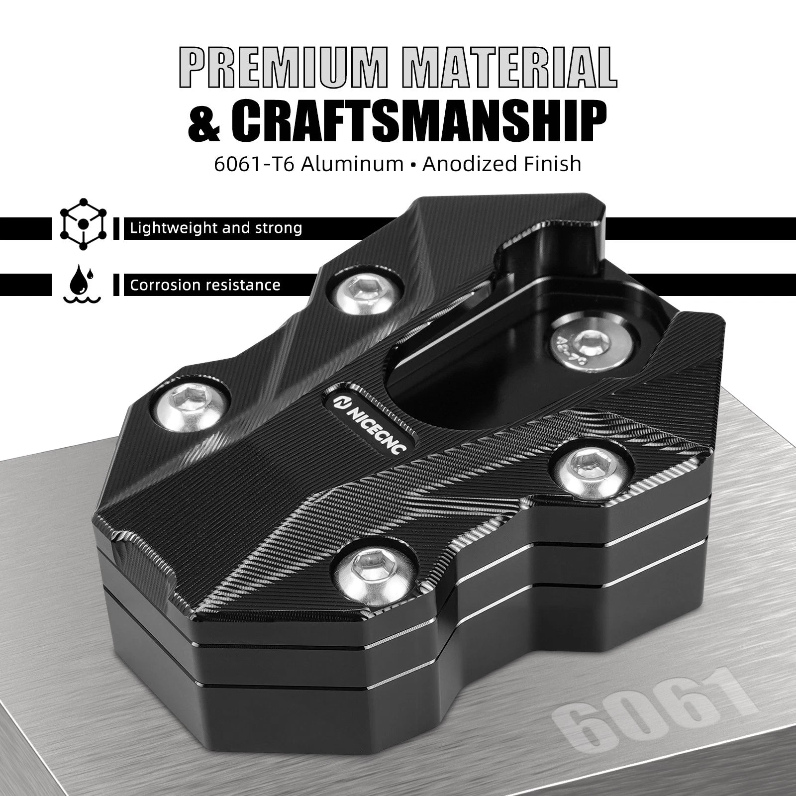 Side Stand Enlarger Pad for BMW R1300 GS, R1300 GSA (2024–2025)
