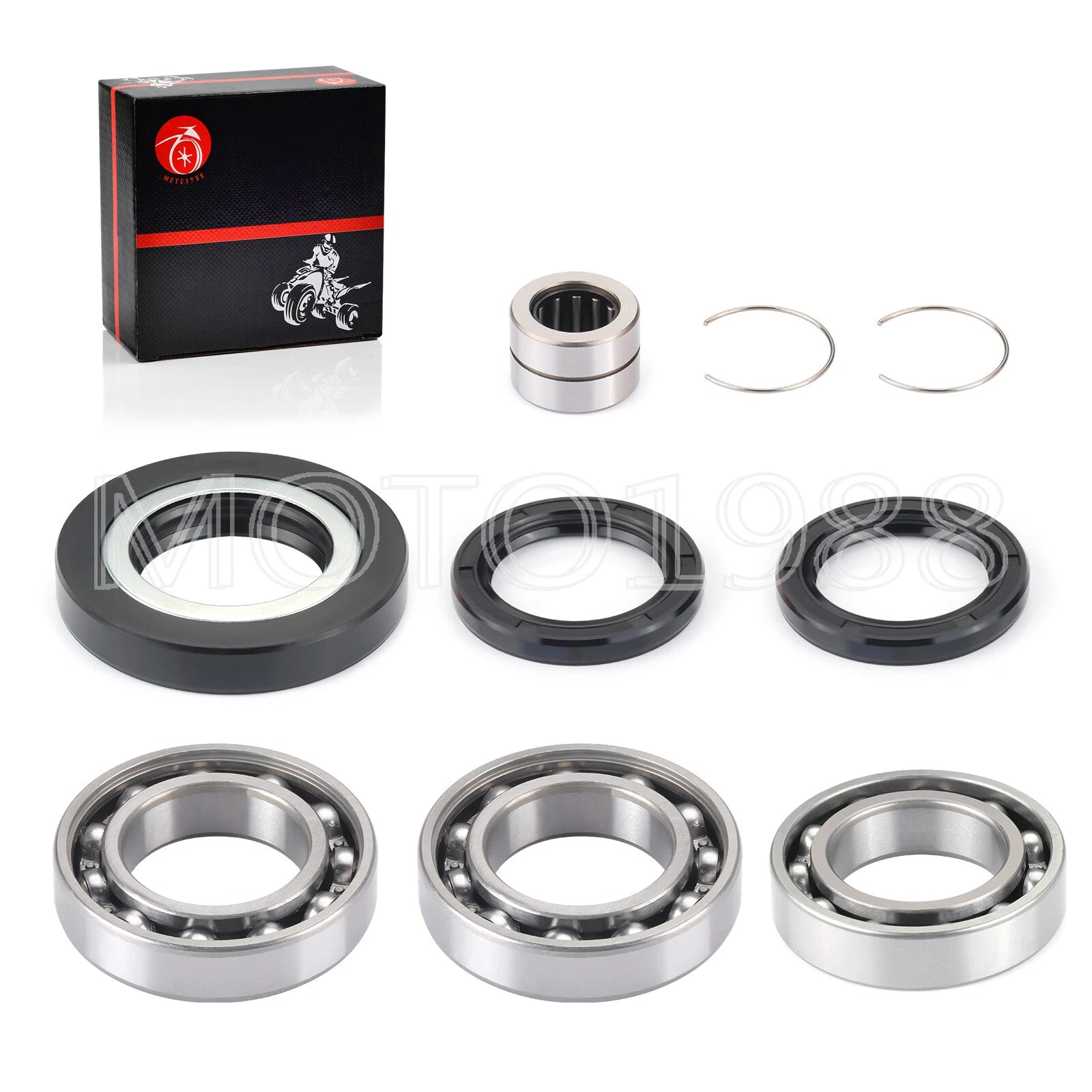 Rear Differential Bearing Seal Kit for Honda Rancher 420, Foreman 500 (2000-2023)