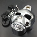 Chrome Skull Horn Cover for Harley Davidson Cowbell Horns (1992–2020)