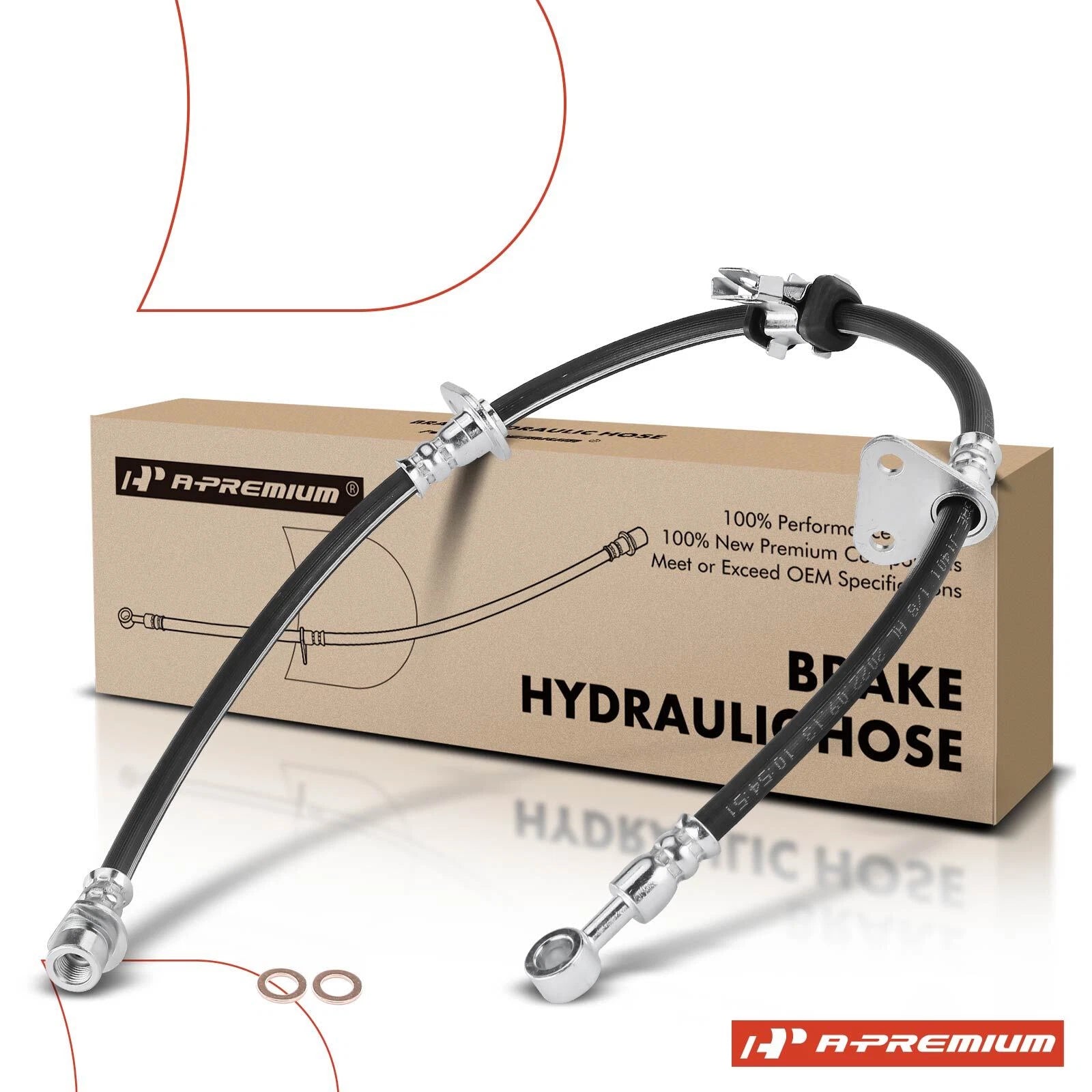 Front Left Brake Hydraulic Hose for Honda Accord (1990–1997)