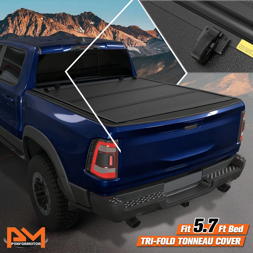 Hard Low Profile Tri-Fold Tonneau Cover for Ram 1500 (2019–2025)
